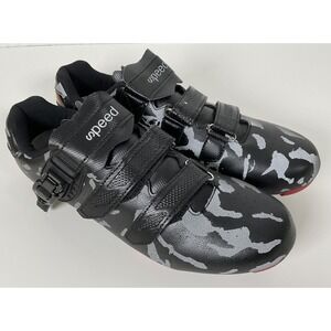 NWT Unisex Speed Cycling Shoes Black & Gray - M Size 10 W Size 11.5